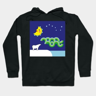 The polar night in North Pole Hoodie